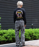 ピグメント加工 ヴィンテージライクプリントロンT 90s 古着 ロックT