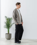 フレンチリネンミックス カーディガン 吸水速乾 麻混　クールビズ【Blue Standard:ブルースタンダード】