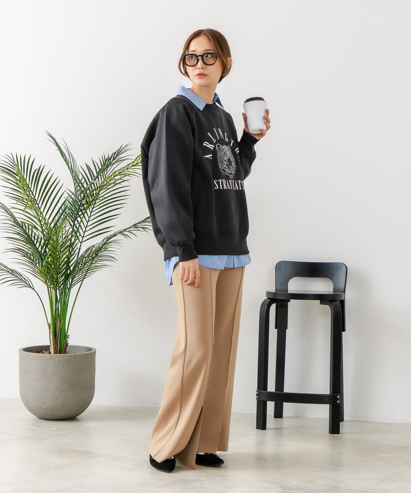 【C-FORT POINT/フォートポイント】トラ柄 ステッチトレーナー