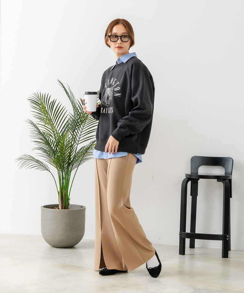 【C-FORT POINT/フォートポイント】トラ柄 ステッチトレーナー