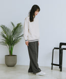 【U.S. POLO ASSN./ユーエスポロアッスン】Vネック リブライン 裏起毛 スウェットトレーナー