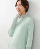 【C-FORT POINT/フォートポイント】シアー 切り替え ハイネック プルオーバー