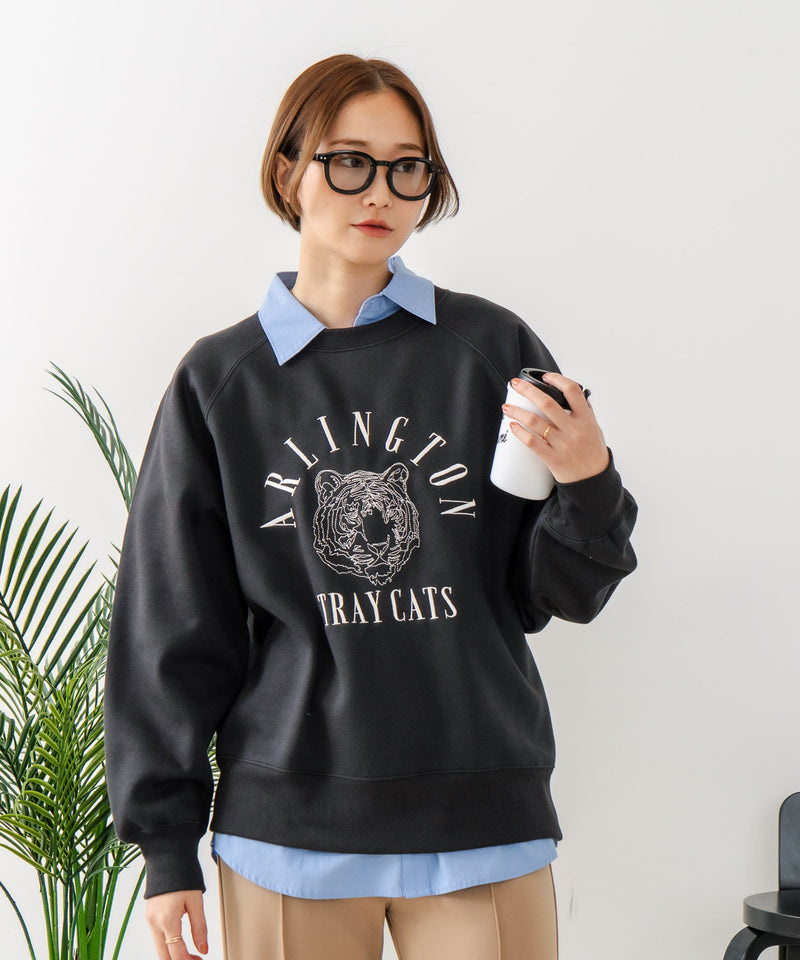 【C-FORT POINT/フォートポイント】トラ柄 ステッチトレーナー