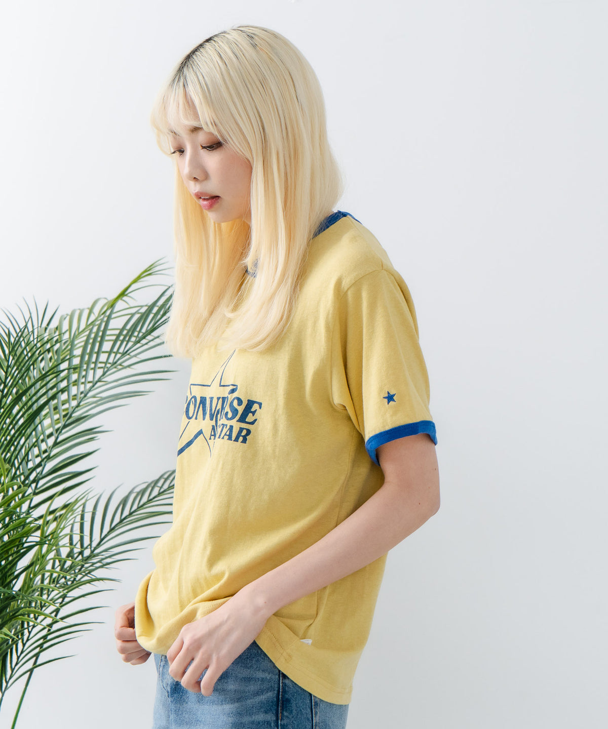   Jeans クロップド ロゴ リンガー Tシャツ 送関込 DSC00232_1200x.jpg?v=1744766330