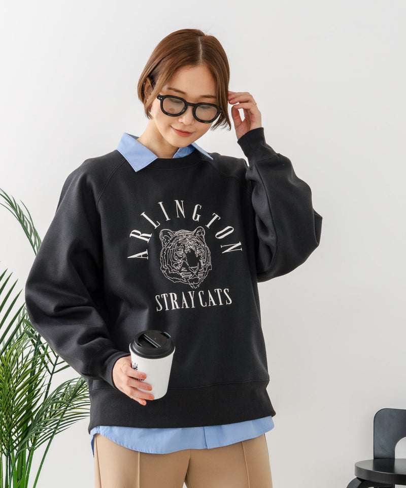 【C-FORT POINT/フォートポイント】トラ柄 ステッチトレーナー