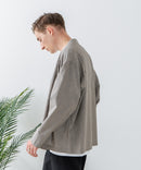 フレンチリネンミックス カーディガン 吸水速乾 麻混　クールビズ【Blue Standard:ブルースタンダード】