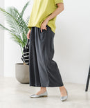 【C-FORTPOINT/フォートポイント】【ウエストゴム仕様でリラックス感抜群】カット楊柳素材 ワイドパンツ 通気性 涼感 イージーパンツ サマーパンツ ルームウェア リラクシー 体型カバー