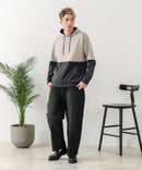 【BLUE STANDARD/ブルースタンダード】パフィースウェット バイカラー プルオーバーパーカー フーディー ストレッチ 春服