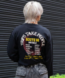 ピグメント加工 ヴィンテージライクプリントロンT 90s 古着 ロックT