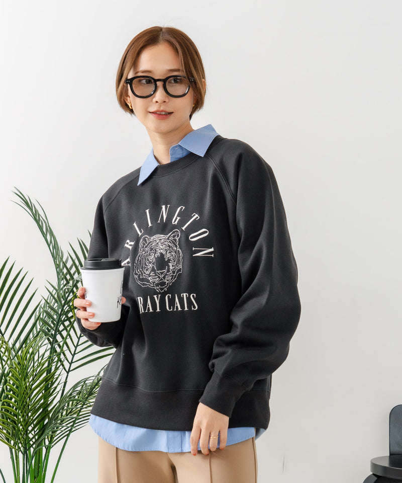 【C-FORT POINT/フォートポイント】トラ柄 ステッチトレーナー