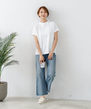 【C-FORTPOINT/フォートポイント】【ストレッチ性抜群の冷感素材を使用】フレンチスリーブ モックネックTシャツ プチハイネック プルオーバー 接触冷感 涼しい 二の腕カバー サイドスリット