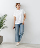 【C-FORTPOINT/フォートポイント】【ストレッチ性抜群の冷感素材を使用】フレンチスリーブ モックネックTシャツ プチハイネック プルオーバー 接触冷感 涼しい 二の腕カバー サイドスリット