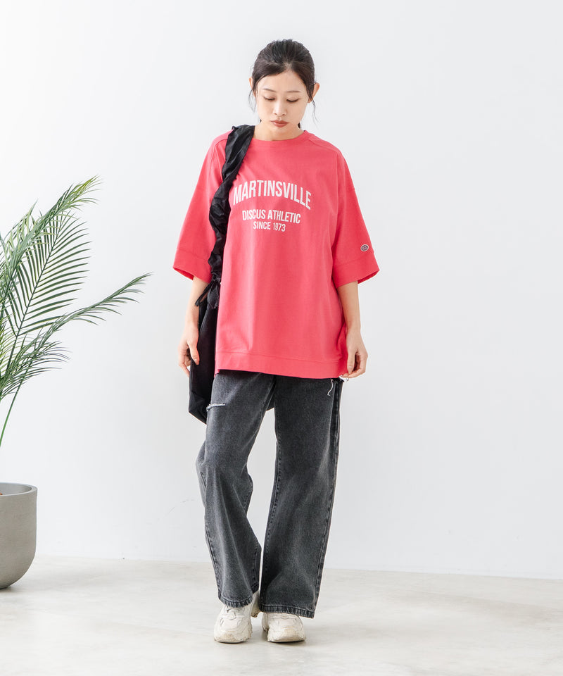 【DISCUS/ディスカス】ヘビーウェイトロゴBIGTシャツ 程よいルーズシルエット カジュアル zo