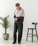 【BLUE STANDARD/ブルースタンダード】パフィースウェット バイカラー プルオーバーパーカー フーディー ストレッチ 春服