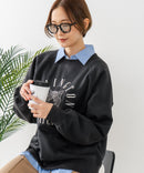 【C-FORT POINT/フォートポイント】トラ柄 ステッチトレーナー