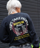 ピグメント加工 ヴィンテージライクプリントロンT 90s 古着 ロックT