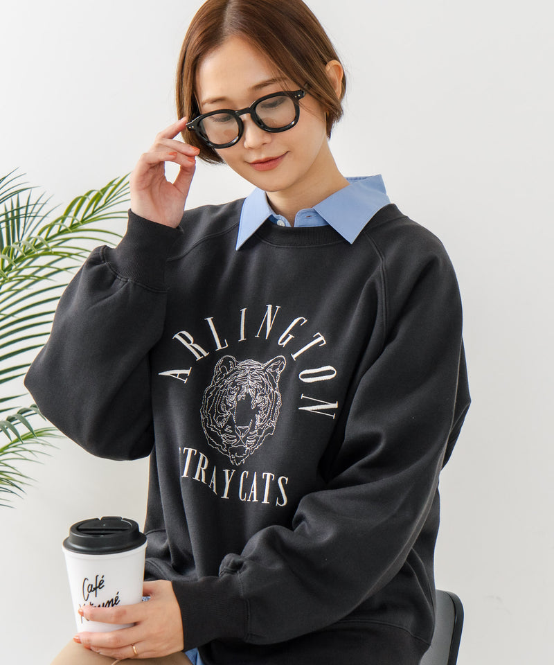 【C-FORT POINT/フォートポイント】トラ柄 ステッチトレーナー