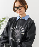 【C-FORT POINT/フォートポイント】トラ柄 ステッチトレーナー