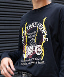 ピグメント加工 ヴィンテージライクプリントロンT 90s 古着 ロックT