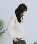 【U.S. POLO ASSN./ユーエスポロアッスン】Vネック リブライン 裏起毛 スウェットトレーナー