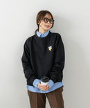 【C-FORT POINT/フォートポイント】ネコマフラー刺繍 スウェットトレーナー