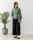 【FORT POINT/フォートポイント】ハイネック ボリューム袖 ロンＴ