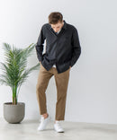 【Blue Standard:ブルースタンダード】フレンチリネンミックス 長袖 リラックスフィットシャツ