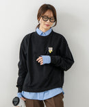 【C-FORT POINT/フォートポイント】ネコマフラー刺繍 スウェットトレーナー