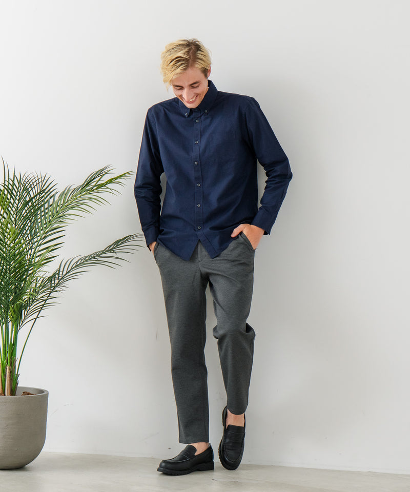 【BLUE STANDARD/ブルースタンダード】ストレッチニット ツイルイージーパンツ ウールタッチ