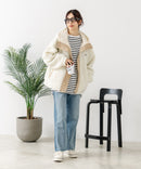 【CONVERSE/コンバース】ボア 切り替え フードジャケット