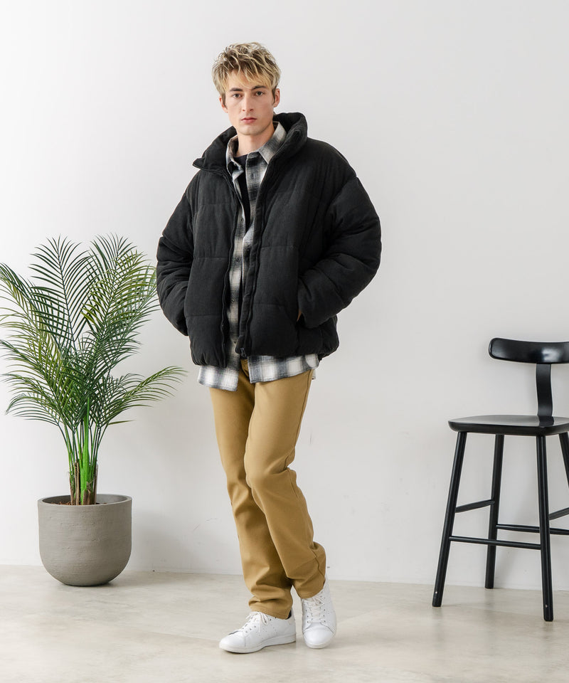 【Blue Standard/ブルースタンダード】コーデュロイ 軽量ファイバーダウンジャケット エコダウン