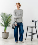 【C-FORTPOINT/フォートポイント】【抜群の伸縮性を誇るフライス素材を使用】ストレッチフライスクルーネックロンT カットソー 柔らかい レイヤード シンプル オンオフ