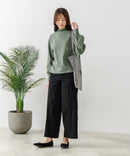 【FORT POINT/フォートポイント】ハイネック ボリューム袖 ロンＴ