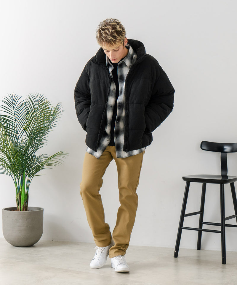 【Blue Standard/ブルースタンダード】コーデュロイ 軽量ファイバーダウンジャケット エコダウン