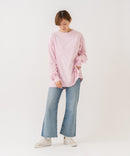 【HANES/ヘインズ】【ヘビーウェイト（肉厚）のコットン100％生地を使用】1P BEEFY-T for HER ボリュームスリーブTシャツ 長袖 無地 シンプル タフ サイドスリット 華奢見え タグレス仕様 ❘ジーンズメイト公式オンラインショップ