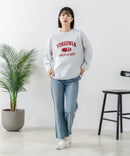 【DISCUS/ディスカス】【カレッジ調のブランドロゴプリントがアクセント】8分袖 ワイドシルエットTシャツ 綿100% カットソー ブランドロゴ カジュアル レイヤード アメカジ ストリート ❘ジーンズメイト公式オンラインショップ