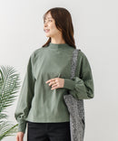 【FORT POINT/フォートポイント】ハイネック ボリューム袖 ロンＴ