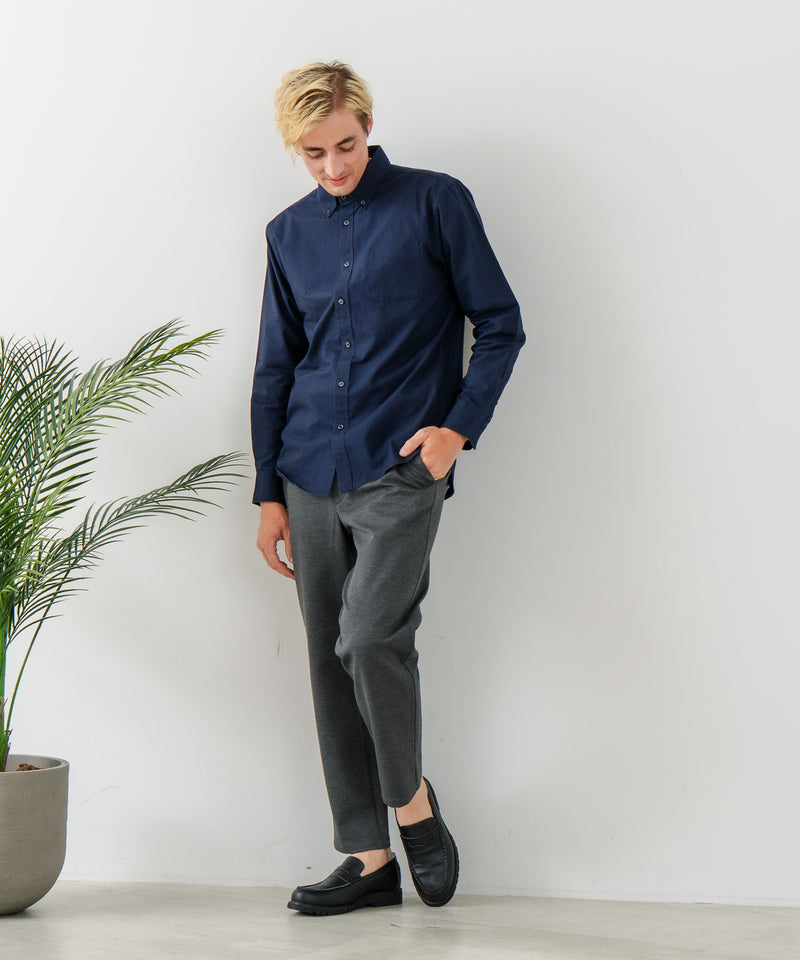【BLUE STANDARD/ブルースタンダード】ストレッチニット ツイルイージーパンツ ウールタッチ