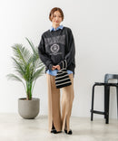 【C-FORT POINT/フォートポイント】カレッジロゴ ステッチ刺繍トレーナー