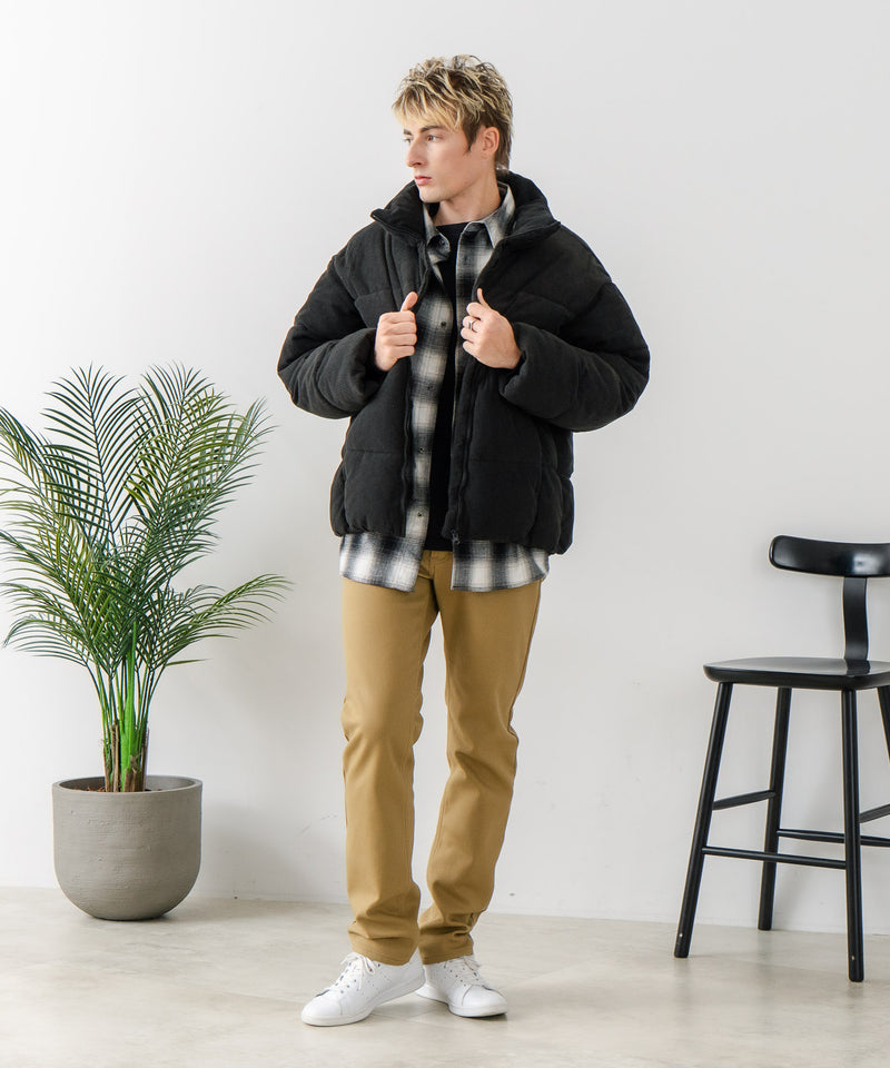 【Blue Standard/ブルースタンダード】コーデュロイ 軽量ファイバーダウンジャケット エコダウン