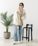 【CONVERSE/コンバース】ボア 切り替え フードジャケット