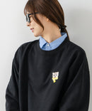 【C-FORT POINT/フォートポイント】ネコマフラー刺繍 スウェットトレーナー