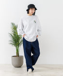 【BEN DAVIS/ベンデイビス 裏毛ワンポイント クルーネック スウェットシャツ】