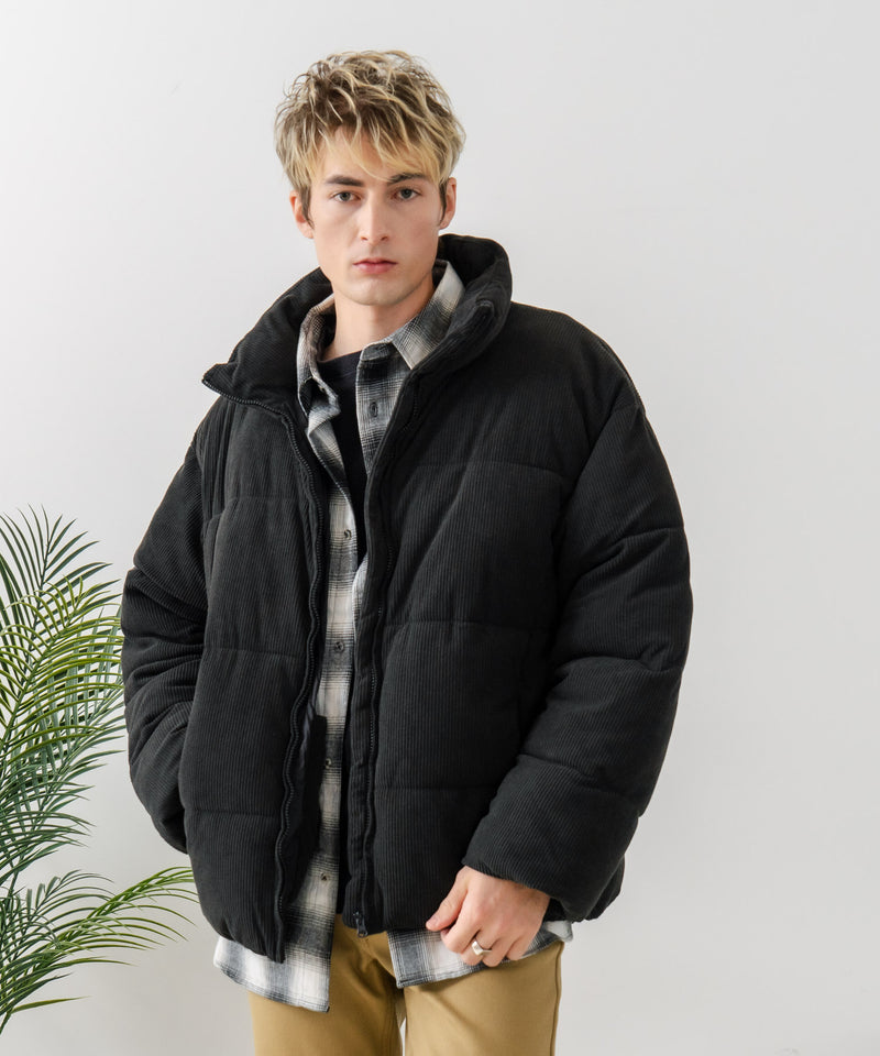【Blue Standard/ブルースタンダード】コーデュロイ 軽量ファイバーダウンジャケット エコダウン