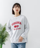 【DISCUS/ディスカス】【カレッジ調のブランドロゴプリントがアクセント】8分袖 ワイドシルエットTシャツ 綿100% カットソー ブランドロゴ カジュアル レイヤード アメカジ ストリート ❘ジーンズメイト公式オンラインショップ