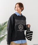 【C-FORT POINT/フォートポイント】カレッジロゴ ステッチ刺繍トレーナー