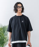 【KANGOL/カンゴール】 バックプリント フェイクレイヤード ビッグT