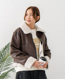 【C-FORT POINT/フォートポイント】フェイクレザー フライトジャケット