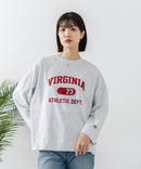 【DISCUS/ディスカス】【カレッジ調のブランドロゴプリントがアクセント】8分袖 ワイドシルエットTシャツ 綿100% カットソー ブランドロゴ カジュアル レイヤード アメカジ ストリート ❘ジーンズメイト公式オンラインショップ