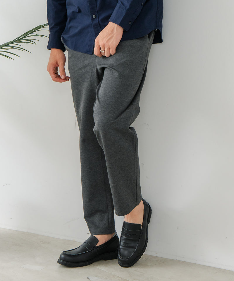 【BLUE STANDARD/ブルースタンダード】ストレッチニット ツイルイージーパンツ ウールタッチ